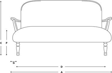 Софа комнаты прожития Loveseat 2 Seater элегантного белья античная с деревянной ручкой 0