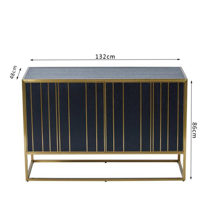 Современный шкаф Адвокатуры двери нержавеющей стали 2 золота шкафа Sideboard для домашней гостиницы 0