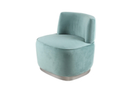 Single Seater Hotel Upholstered Fabric Chair Lounge Living Room