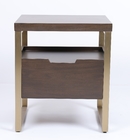 Luxury Wood And Metal Frame Nightstand Hotel And Home Bedroom Furniture
