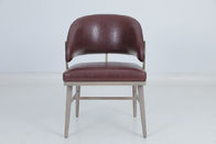 Leather Fabric Wood Loft Dining Armchair Furniture Dining Room Chairs Customized Sizes