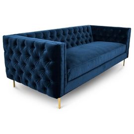 Купить Золотая кнопка ткани бархата черноты новой модели ноги металла tufted наборы для свадьбы, софа софы живущей комнаты Производство в сети