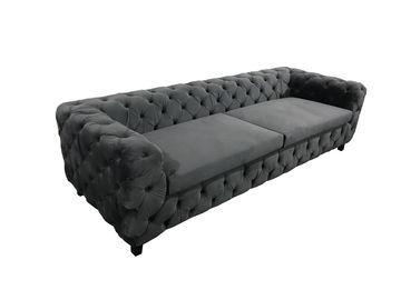 Купить Черная кнопка бархата tufted софа chesterfield для софы живя комнаты Производство в сети