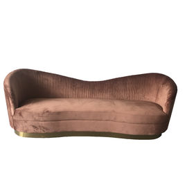 Купить Желтая софа chesterfield бархата для софы живя комнаты с gloden основание металла Производство в сети