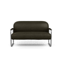 Купить Кожаная софа комнаты прожития Chesterfield, софа Recliner с нержавеющей сталью Производство в сети