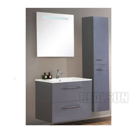 Высокая лоснистая белая тщета Bathroom MDF подгоняла мебель с ногами металла