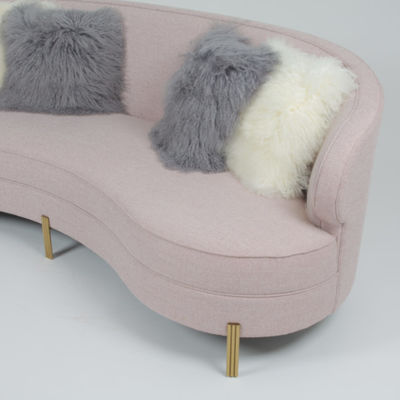 Купить Софа Seater живущей комнаты 3 бархата ткани кривой современная Производство в сети