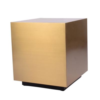 Купить Полированный латунный черный стальной журнальный стол 50x50x55cm комнаты прожития квадрата Производство в сети