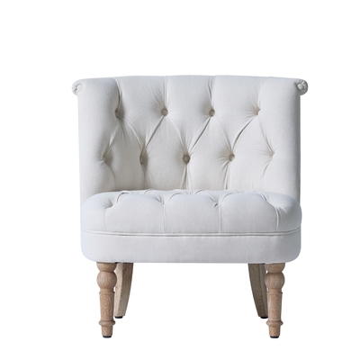 Купить кнопка высоты 55cm белая Tufted стул ткани случайный с твердым деревянным основанием Производство в сети
