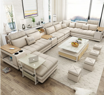 Купить Софа комнаты прожития Seater ткани 7 Sectionals многофункциональная Производство в сети