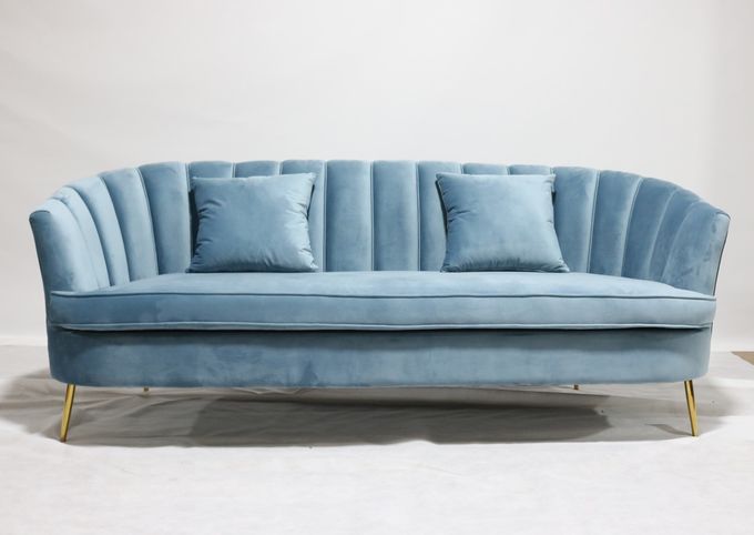 Обитая софа мебели живущей комнаты 215x80x88cm для дома 2