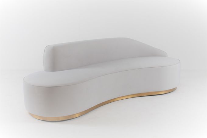 Дизайн Recliner стула софы живущей комнаты изогнутый итальянский современный 1